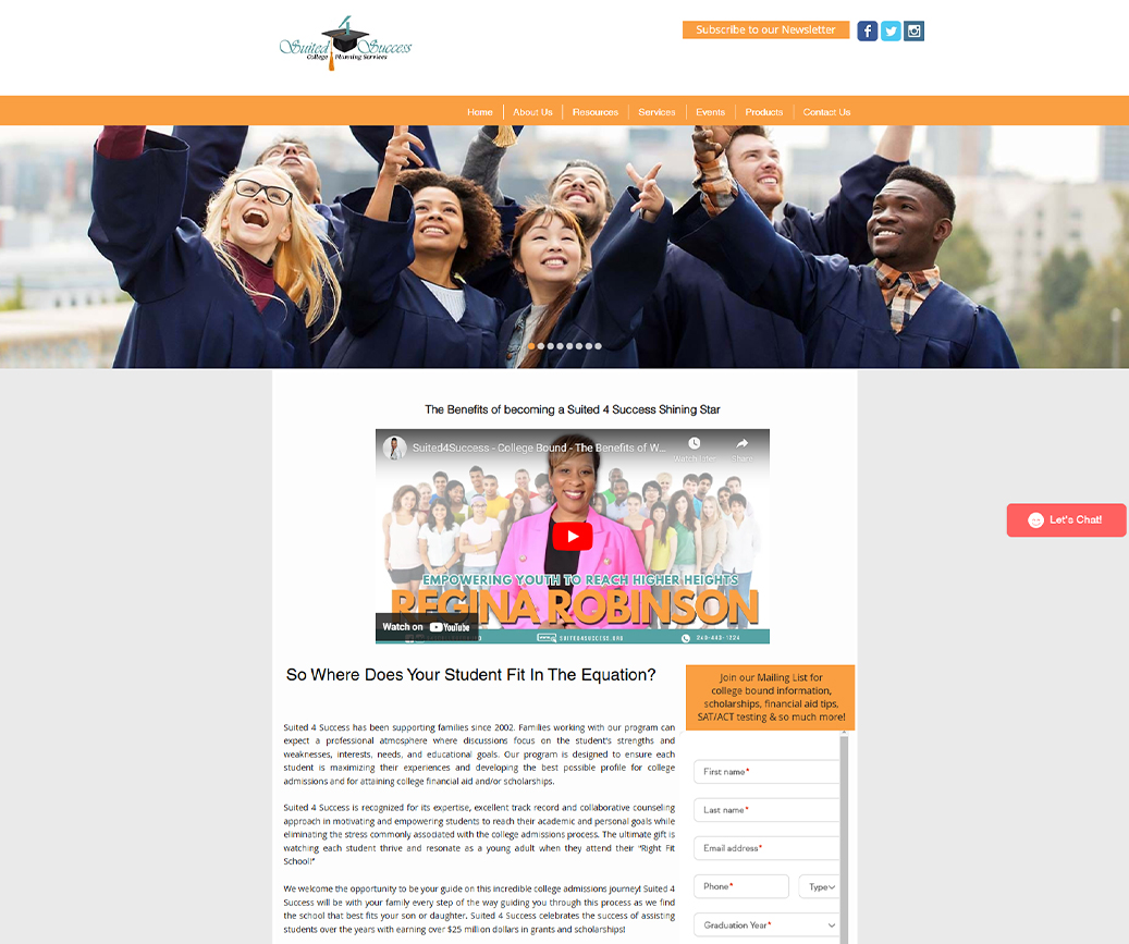 Nivrt Digital Studio wix website suited4success